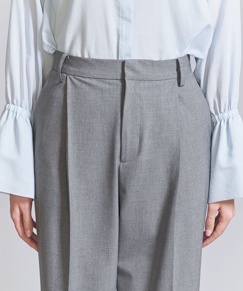 BEAUTY&YOUTH UNITED ARROWS（ビューティーアンドユースユナイテッドアローズ）の「タック テーパード パンツ（スラックス・レディース・グレー/ネイビー・M/L/S）」の14枚目の写真