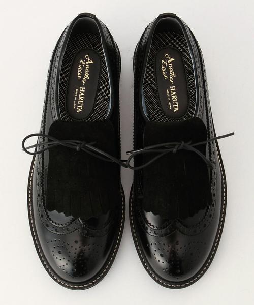 Another Edition（アナザーエディション）の「Another Edition×HARUTAウィングチップ(ブラック)/BCAE×HARUTA WING/T BK◆（その他シューズ・レディース・ブラック・22.5cm/24.5cm/23.5cm）」の3枚目の写真