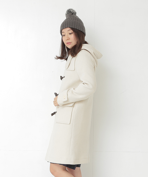B:MING by BEAMS(ビーミングバイビームス)の「<InRed12月号掲載>ビーミング by ビームス / HPダッフルロングコート(ダッフルコート・レディース・ホワイト/グレー/ネイビー・SMALL/MEDIUM/LARGE)」の4枚目の写真