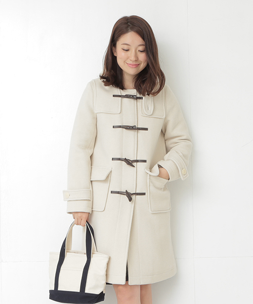 B:MING by BEAMS(ビーミングバイビームス)の「<InRed12月号掲載>ビーミング by ビームス / HPダッフルロングコート(ダッフルコート・レディース・ホワイト/グレー/ネイビー・SMALL/MEDIUM/LARGE)」の16枚目の写真