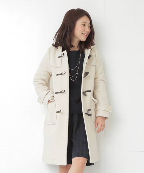 B:MING by BEAMS(ビーミングバイビームス)の「<InRed12月号掲載>ビーミング by ビームス / HPダッフルロングコート(ダッフルコート・レディース・ホワイト/グレー/ネイビー・SMALL/MEDIUM/LARGE)」の17枚目の写真
