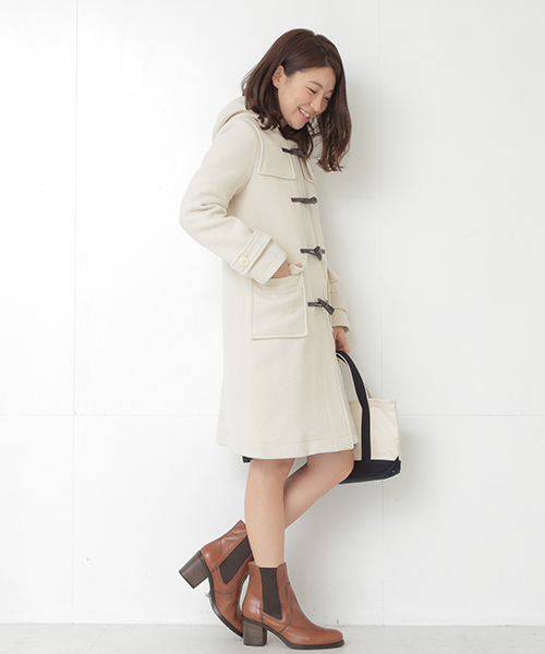 B:MING by BEAMS(ビーミングバイビームス)の「<InRed12月号掲載>ビーミング by ビームス / HPダッフルロングコート(ダッフルコート・レディース・ホワイト/グレー/ネイビー・SMALL/MEDIUM/LARGE)」の18枚目の写真