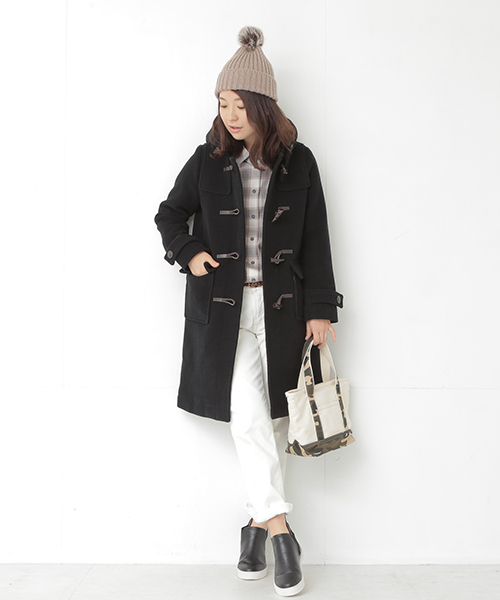 B:MING by BEAMS(ビーミングバイビームス)の「<InRed12月号掲載>ビーミング by ビームス / HPダッフルロングコート(ダッフルコート・レディース・ホワイト/グレー/ネイビー・SMALL/MEDIUM/LARGE)」の11枚目の写真