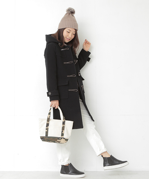 B:MING by BEAMS(ビーミングバイビームス)の「<InRed12月号掲載>ビーミング by ビームス / HPダッフルロングコート(ダッフルコート・レディース・ホワイト/グレー/ネイビー・SMALL/MEDIUM/LARGE)」の12枚目の写真