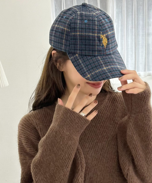 U.S. POLO ASSN.(ユーエスポロアッスン)の「U.S. POLO ASSN.ワンポイントロゴキャップ(キャップ・レディース・ベージュ/ブラック/ネイビー/インディゴブルー/ブラウン/ダークブルー・FREE)」の1枚目の写真