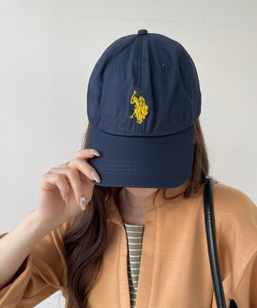 U.S. POLO ASSN.(ユーエスポロアッスン)の「U.S. POLO ASSN.ワンポイントロゴキャップ(キャップ・レディース・ベージュ/ブラック/ネイビー/インディゴブルー/ブラウン/ダークブルー・FREE)」の14枚目の写真