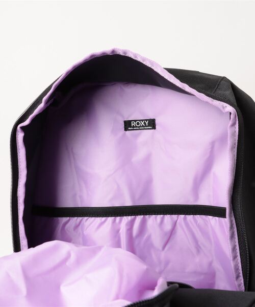 ROXY（ロキシー）の「GO OUT/ロキシー大容量ノートパソコン収納可能ワンポイントロゴスタンダードバックパック（バックパック/リュック・レディース・ホワイト/ブラック/マルチ/グレー/パープル・FREE）」の13枚目の写真