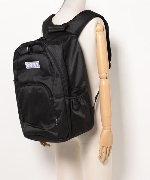 ROXY（ロキシー）の「GO OUT/ロキシー大容量ノートパソコン収納可能ワンポイントロゴスタンダードバックパック（バックパック/リュック・レディース・ホワイト/ブラック/マルチ/グレー/パープル・FREE）」の11枚目の写真