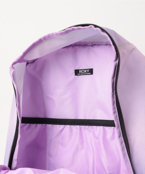 ROXY（ロキシー）の「GO OUT/ロキシー大容量ノートパソコン収納可能ワンポイントロゴスタンダードバックパック（バックパック/リュック・レディース・ホワイト/ブラック/マルチ/グレー/パープル・FREE）」の14枚目の写真