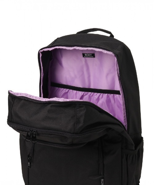 ROXY（ロキシー）の「GO OUT/ロキシー大容量ノートパソコン収納可能ワンポイントロゴスタンダードバックパック（バックパック/リュック・レディース・ホワイト/ブラック/マルチ/グレー/パープル・FREE）」の17枚目の写真