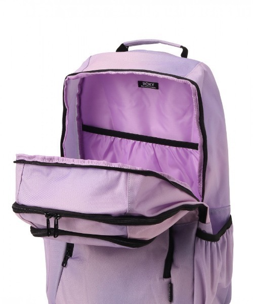 ROXY（ロキシー）の「GO OUT/ロキシー大容量ノートパソコン収納可能ワンポイントロゴスタンダードバックパック（バックパック/リュック・レディース・ホワイト/ブラック/マルチ/グレー/パープル・FREE）」の22枚目の写真
