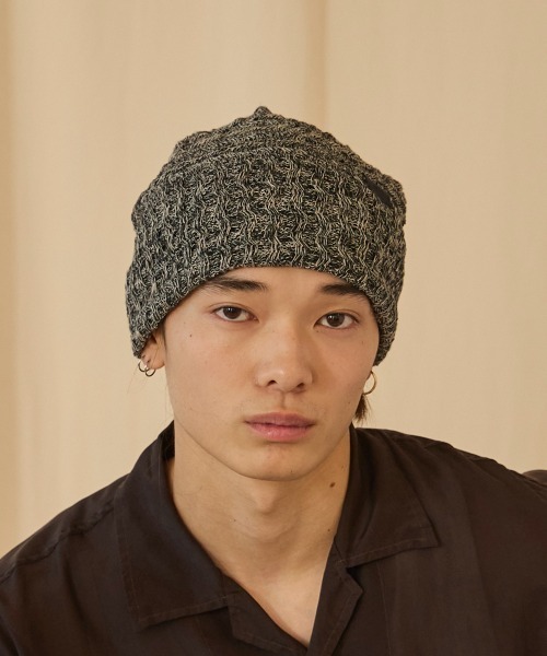 arth（アース）の「arth Hemp Wave Knit Watch / アース（ニットキャップ/ビーニー・メンズ・グレー/ブラック・57~59cm）」の7枚目の写真