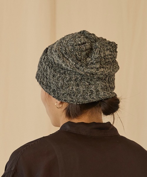 arth（アース）の「arth Hemp Wave Knit Watch / アース（ニットキャップ/ビーニー・メンズ・グレー/ブラック・57~59cm）」の9枚目の写真