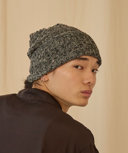 arth（アース）の「arth Hemp Wave Knit Watch / アース（ニットキャップ/ビーニー・メンズ・グレー/ブラック・57~59cm）」の11枚目の写真