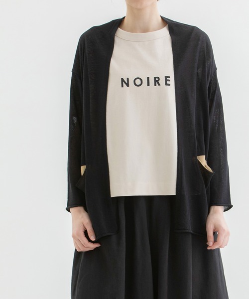 nop de nod（ノップドゥノッド）の「リネン混ケープカーディガン（カーディガン/ボレロ・レディース・キナリ/イエロー/ネイビー/ダークグレー/ブラック・3）」の15枚目の写真