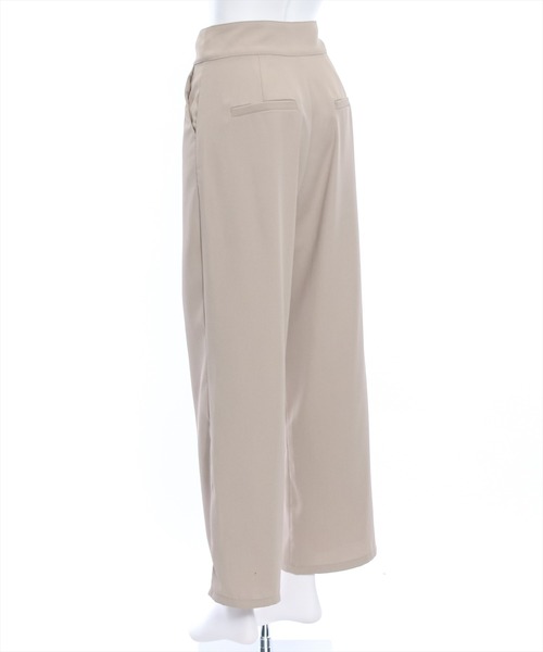 clear（クリア）の「ウエストリボンデザインツータックパンツ[骨格ストレート 着回し抜群 大人 カジュアル]（その他パンツ・レディース・ブラック/ベージュ/ピンク・M/S）」の6枚目の写真