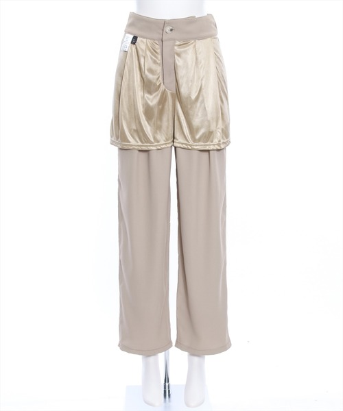 clear（クリア）の「ウエストリボンデザインツータックパンツ[骨格ストレート 着回し抜群 大人 カジュアル]（その他パンツ・レディース・ブラック/ベージュ/ピンク・M/S）」の8枚目の写真