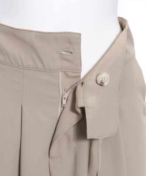 clear（クリア）の「ウエストリボンデザインツータックパンツ[骨格ストレート 着回し抜群 大人 カジュアル]（その他パンツ・レディース・ブラック/ベージュ/ピンク・M/S）」の11枚目の写真