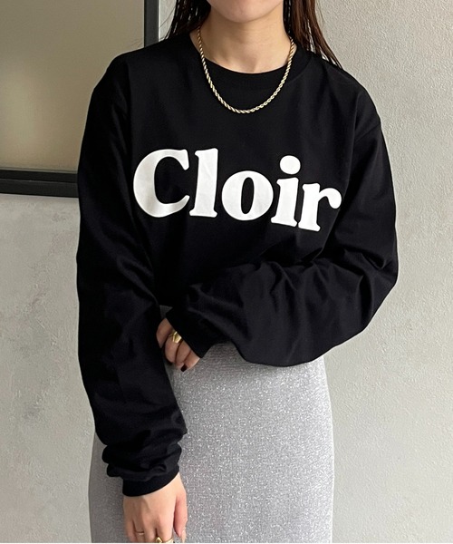 Thevon(ゼボン)の「CloirロゴプリントロングTシャツ(Tシャツ/カットソー・レディース・オフホワイト/ブラック・FREE)」の16枚目の写真