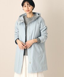 デッサン DESSIN ライナー付きフーテッドコート チェック柄ライナー付き・洗える】フーデッドコート（S～L