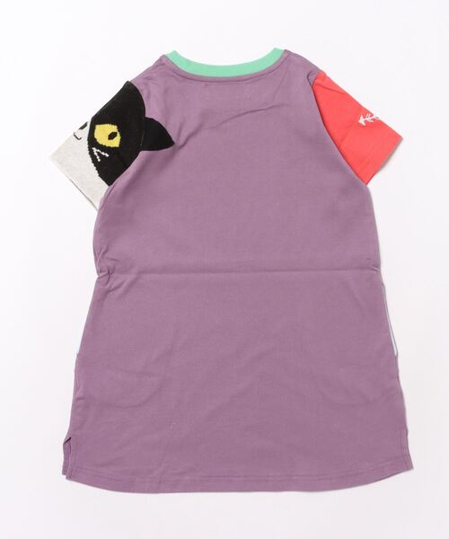 ami amie（アミアミ）の「ねこニット袖ワンピース（ワンピース・キッズ・イエロー/パープル・130cm/120cm/110cm/100cm）」の18枚目の写真