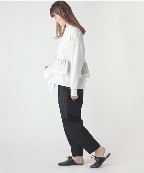 olet ihana / オレットイハナ ポケットフルパンツ イージーパンツ 1185028G BUR（その他パンツ）｜salle de bal（サルデバル）