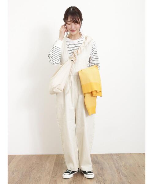 Samansa Mos2(サマンサ モスモス)の「柄アソートロングスリーブTシャツ(Tシャツ/カットソー・レディース・ベージュ/オフホワイト/ブラック/モカ・F)」の13枚目の写真