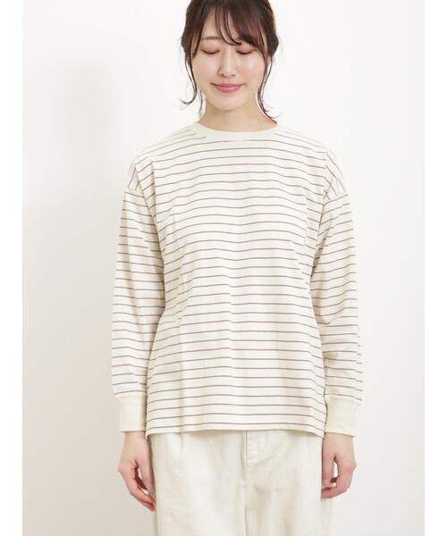 Samansa Mos2(サマンサ モスモス)の「柄アソートロングスリーブTシャツ(Tシャツ/カットソー・レディース・ベージュ/オフホワイト/ブラック/モカ・F)」の14枚目の写真