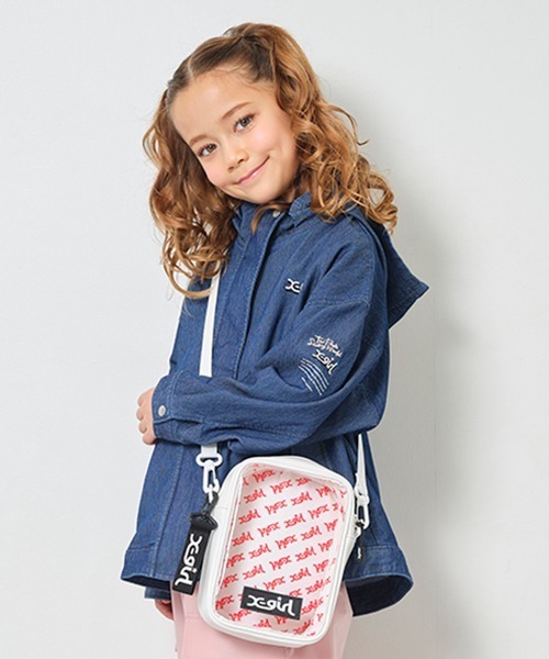 X-girl Stages(エックスガールステージス)の「総柄クリアショルダーバッグ(ショルダーバッグ・キッズ・オフホワイト/ブラック・FREE)」の18枚目の写真