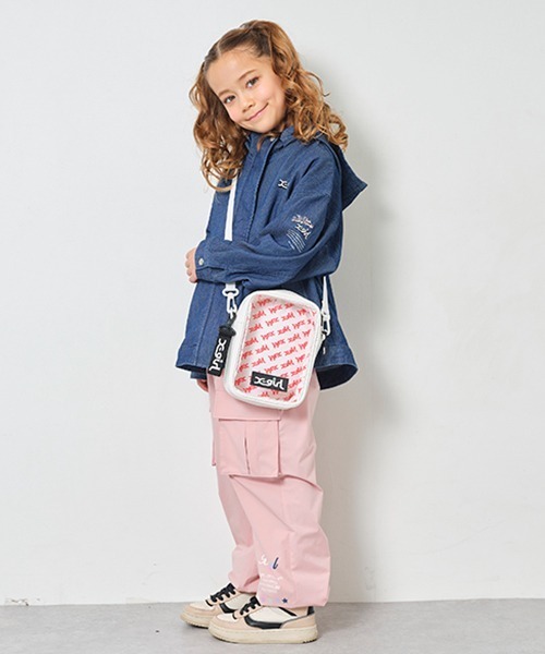 X-girl Stages(エックスガールステージス)の「総柄クリアショルダーバッグ(ショルダーバッグ・キッズ・オフホワイト/ブラック・FREE)」の20枚目の写真