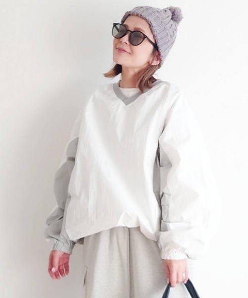 notch.（ノッチ）の「【 notch. by yui 】ゲームシャツ（ジャージ・レディース・ブルー/ホワイト/ネイビー/ライトグレー・M）」の2枚目の写真