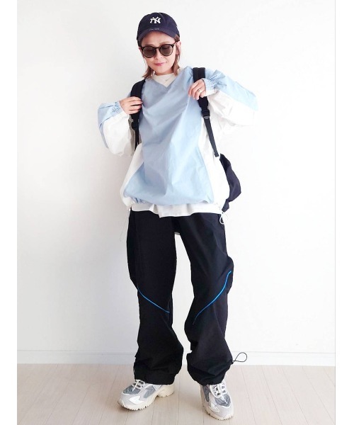 notch.（ノッチ）の「【 notch. by yui 】ゲームシャツ（ジャージ・レディース・ブルー/ホワイト/ネイビー/ライトグレー・M）」の17枚目の写真