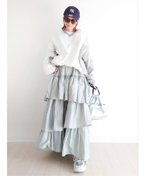 notch.（ノッチ）の「【 notch. by yui 】ゲームシャツ（ジャージ・レディース・ブルー/ホワイト/ネイビー/ライトグレー・M）」の9枚目の写真