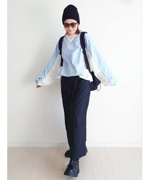 notch.（ノッチ）の「【 notch. by yui 】ゲームシャツ（ジャージ・レディース・ブルー/ホワイト/ネイビー/ライトグレー・M）」の16枚目の写真