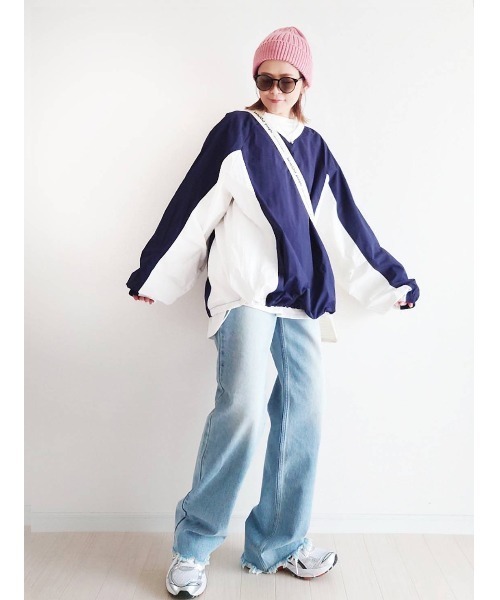 notch.（ノッチ）の「【 notch. by yui 】ゲームシャツ（ジャージ・レディース・ブルー/ホワイト/ネイビー/ライトグレー・M）」の18枚目の写真