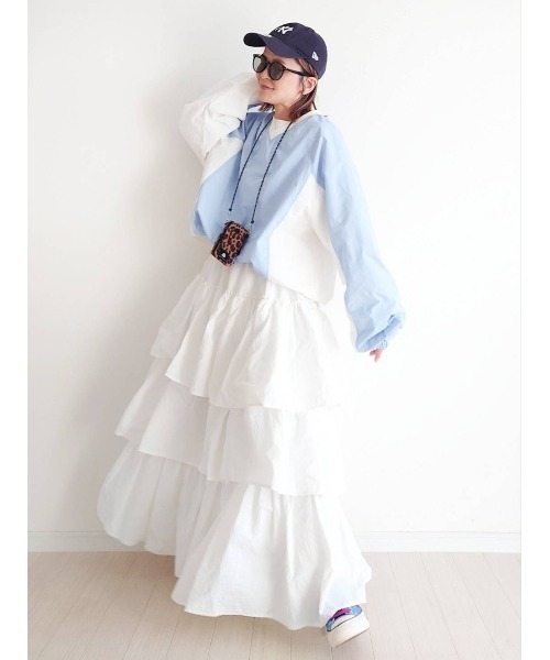 notch.（ノッチ）の「【 notch. by yui 】ゲームシャツ（ジャージ・レディース・ブルー/ホワイト/ネイビー/ライトグレー・M）」の13枚目の写真