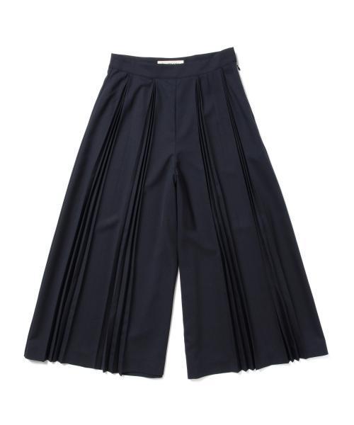 Ray BEAMS（レイビームス）の「■Ray BEAMS / プリーツフレアー ワイドパンツ（その他パンツ・レディース・イエロー系その他/ネイビー・1/0）」の3枚目の写真