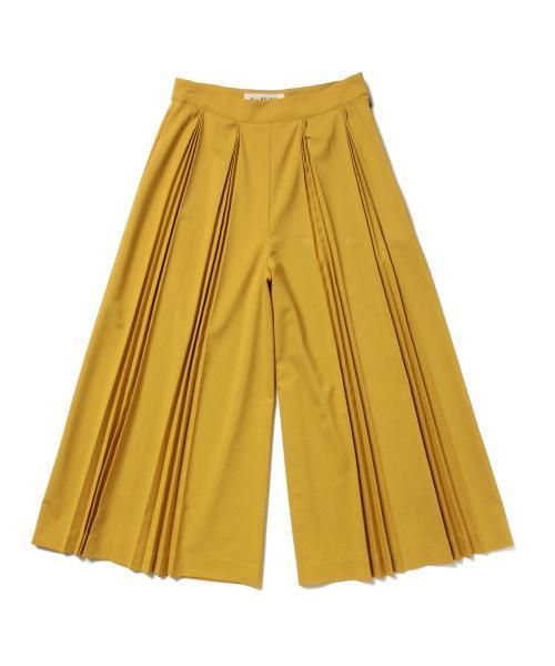 Ray BEAMS（レイビームス）の「■Ray BEAMS / プリーツフレアー ワイドパンツ（その他パンツ・レディース・イエロー系その他/ネイビー・1/0）」の4枚目の写真