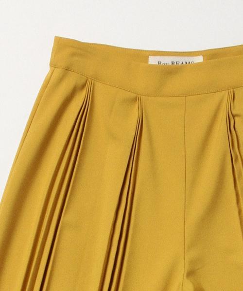 Ray BEAMS（レイビームス）の「■Ray BEAMS / プリーツフレアー ワイドパンツ（その他パンツ・レディース・イエロー系その他/ネイビー・1/0）」の8枚目の写真