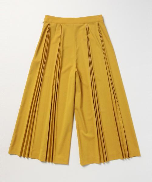 Ray BEAMS（レイビームス）の「■Ray BEAMS / プリーツフレアー ワイドパンツ（その他パンツ・レディース・イエロー系その他/ネイビー・1/0）」の10枚目の写真