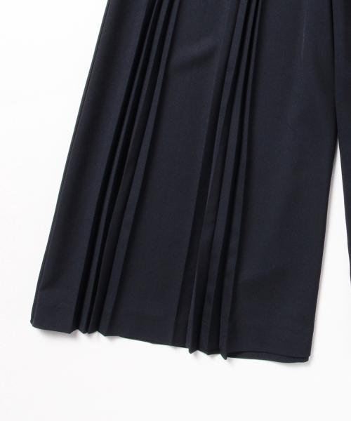 Ray BEAMS（レイビームス）の「■Ray BEAMS / プリーツフレアー ワイドパンツ（その他パンツ・レディース・イエロー系その他/ネイビー・1/0）」の5枚目の写真