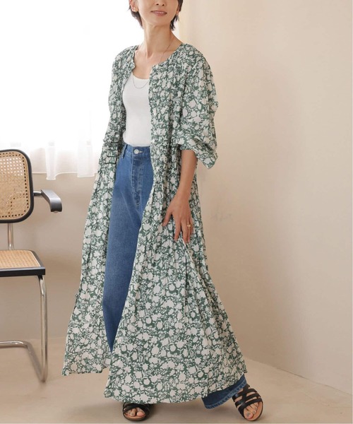 JOURNAL STANDARD relume（ジャーナルスタンダード　レリューム）の「《追加》コットンボイルクリンクルシャーリングワンピース（ワンピース・レディース・グリーン/ブラック系その他/ブラック/ブルー・FREE）」の10枚目の写真