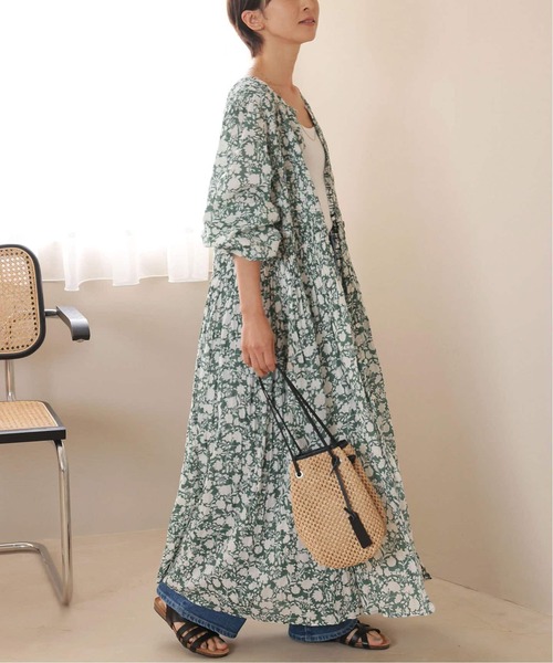 JOURNAL STANDARD relume（ジャーナルスタンダード　レリューム）の「《追加》コットンボイルクリンクルシャーリングワンピース（ワンピース・レディース・グリーン/ブラック系その他/ブラック/ブルー・FREE）」の12枚目の写真