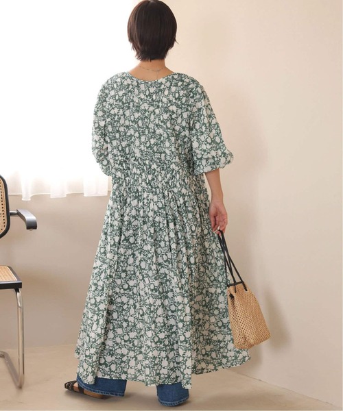 JOURNAL STANDARD relume（ジャーナルスタンダード　レリューム）の「《追加》コットンボイルクリンクルシャーリングワンピース（ワンピース・レディース・グリーン/ブラック系その他/ブラック/ブルー・FREE）」の13枚目の写真