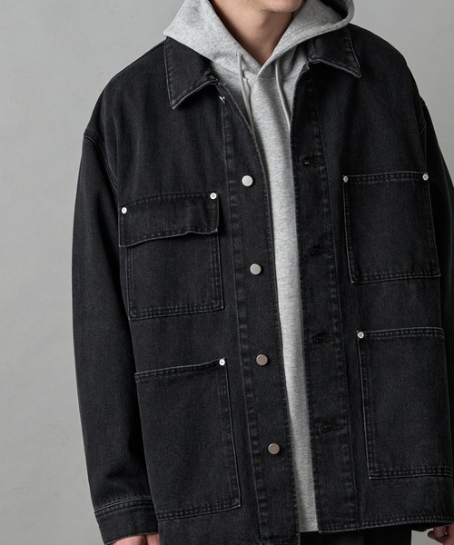 SLICK(スリック)の「12オンスデニムカバーオール(カバーオール・メンズ・インディゴブルー/ブラック・1/2/3)」の13枚目の写真