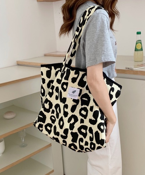 トートバッグ [NDeaRoSe] Encore tote bag セール】レオパードBIGトートバッグ（トートバッグ）｜Per sist