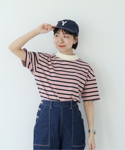 PAR ICI（パーリッシィ）の「マルチボーダー 半袖Tシャツ（Tシャツ/カットソー・レディース・ピンク/ホワイト/ブルー・FREE）」の3枚目の写真