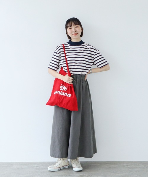 PAR ICI（パーリッシィ）の「マルチボーダー 半袖Tシャツ（Tシャツ/カットソー・レディース・ピンク/ホワイト/ブルー・FREE）」の4枚目の写真