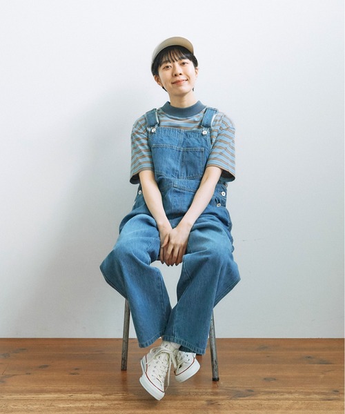 PAR ICI（パーリッシィ）の「マルチボーダー 半袖Tシャツ（Tシャツ/カットソー・レディース・ピンク/ホワイト/ブルー・FREE）」の22枚目の写真