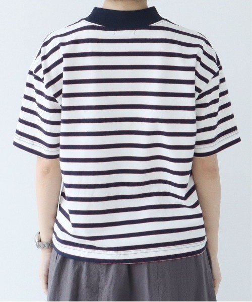 PAR ICI（パーリッシィ）の「マルチボーダー 半袖Tシャツ（Tシャツ/カットソー・レディース・ピンク/ホワイト/ブルー・FREE）」の10枚目の写真